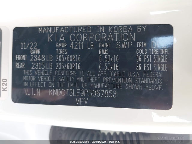 KIA NIRO SX 2023 KNDCT3LE9P5067853 Image 9