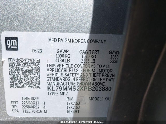 Chevrolet Trailblazer Fwd Ls 2023 KL79MMS2XPB203880 Image 9