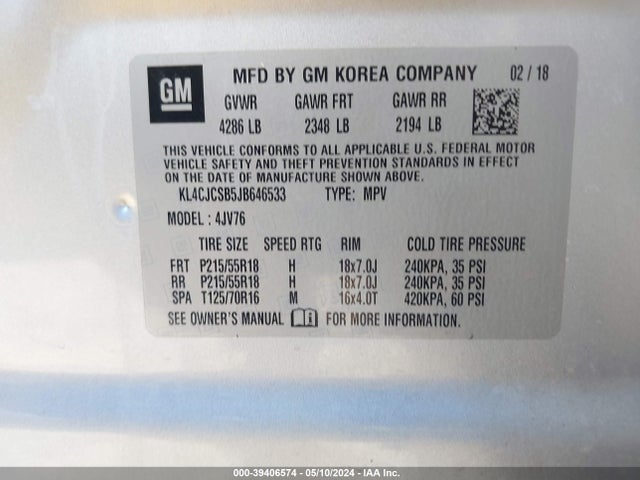 Buick Encore Essence 2018 KL4CJCSB5JB646533 Image 9