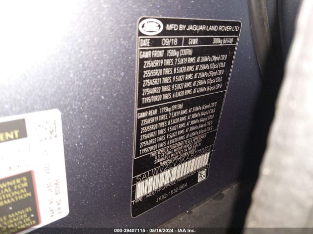 SALWV2SV3KA823964 Land Rover Range Rover Sport Hse Dynamic