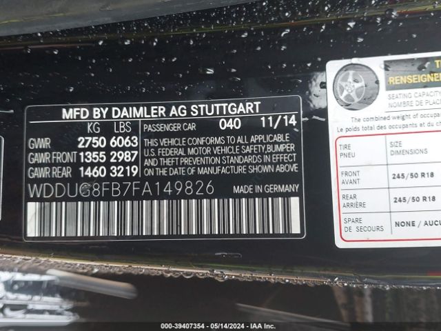 WDDUG8FB7FA149826 Mercedes-Benz S 550 4matic