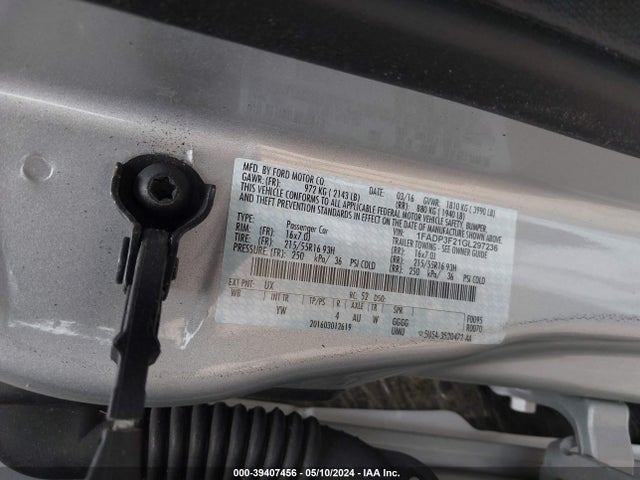 Продажа на аукционе авто 2016 Ford Focus Se, vin: 1FADP3F21GL297236, номер лота: 39407456