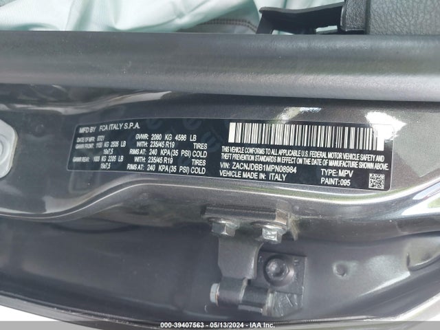 ZACNJDBB1MPN08984 Jeep Renegade 80th Anniversary 4x4