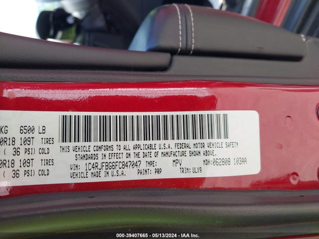 1C4RJFBG6FC847047 Jeep Grand Cherokee Limited