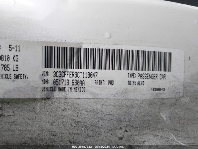 2012 FIAT 500C 3C3CFFER3CT119047 Photo 8