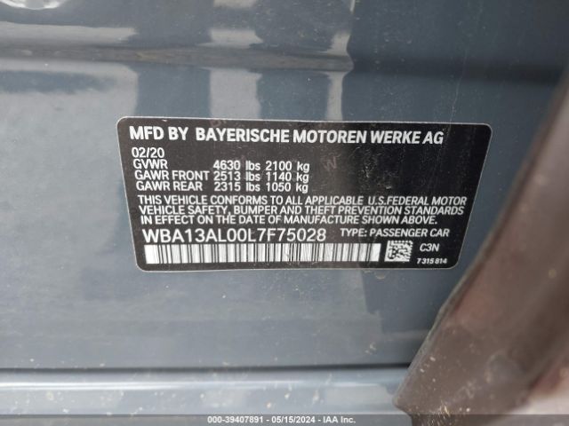 2020 BMW M235I GRAN COUPE WBA13AL00L7F75028 Photo 8