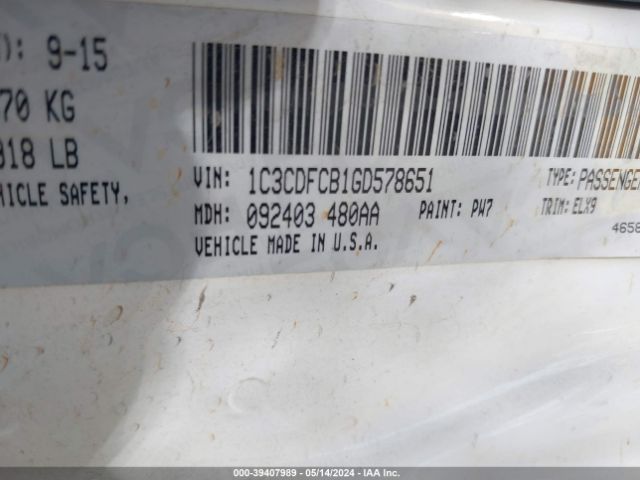 1C3CDFCB1GD578651 Dodge Dart Limited
