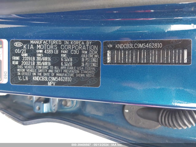 KIA Niro Lxs 2021 KNDCB3LC9M5462810 Image 9