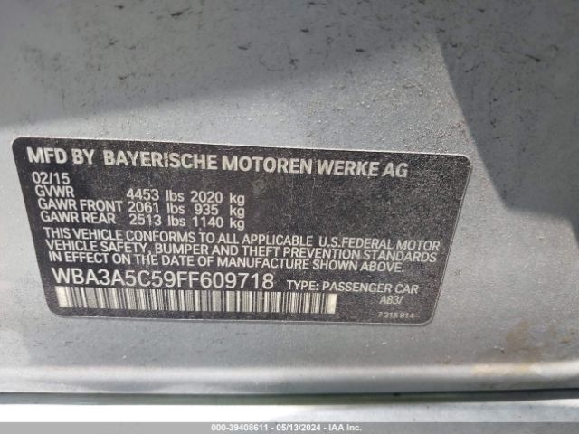 WBA3A5C59FF609718 BMW 328I