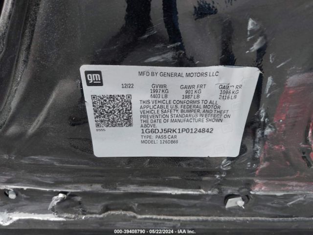 1G6DJ5RK1P0124842 Cadillac Ct4 Luxury
