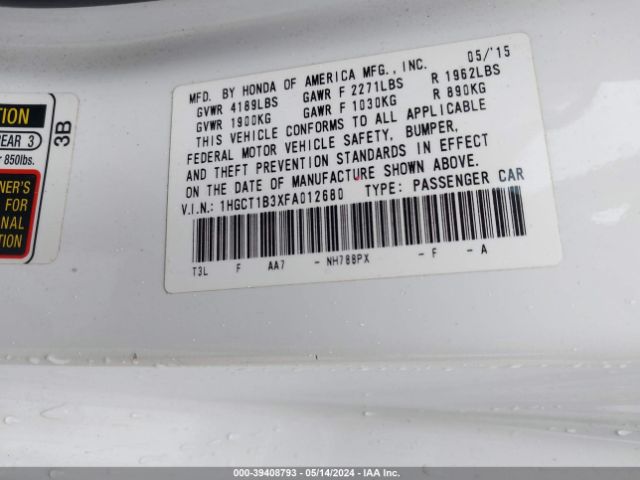 1HGCT1B3XFA012680 Honda Accord Lx-s