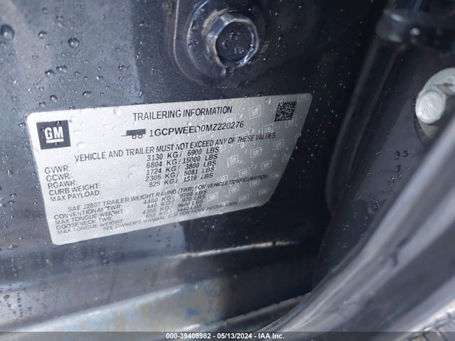 1GCPWEED0MZ220276 Chevrolet Silverado 1500 2wd  Short Bed Ltz
