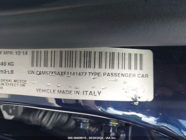 ZAM57XSAXF1141477 Maserati Ghibli