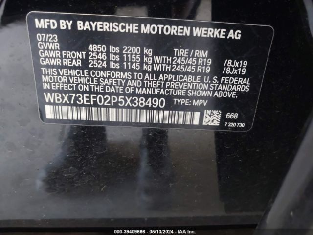 WBX73EF02P5X38490 BMW X1 Xdrive28i