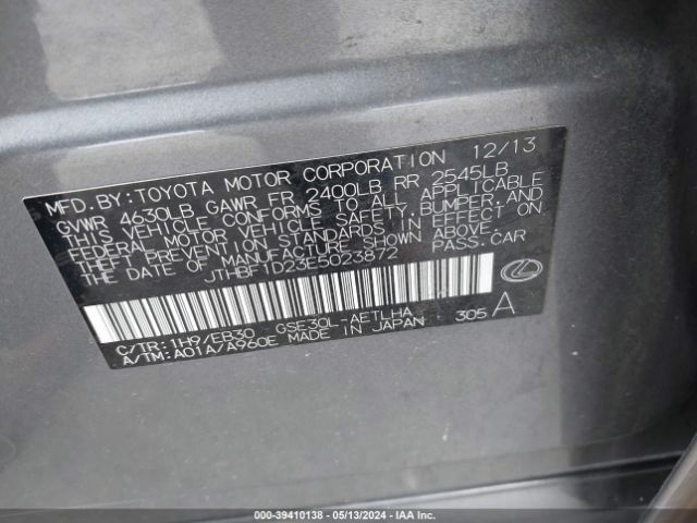 JTHBF1D23E5023872 Lexus IS 250