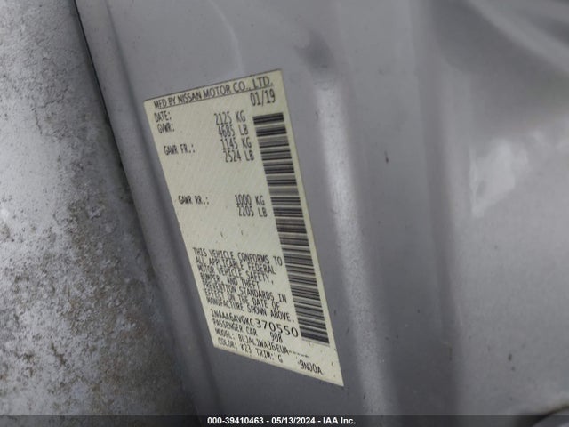 Nissan Maxima 3.5 Sv 2019 1N4AA6AV0KC370550 Image 9