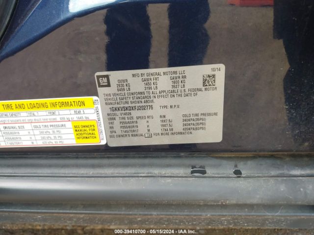 1GKKVSKDXFJ202776 GMC Acadia Slt-2