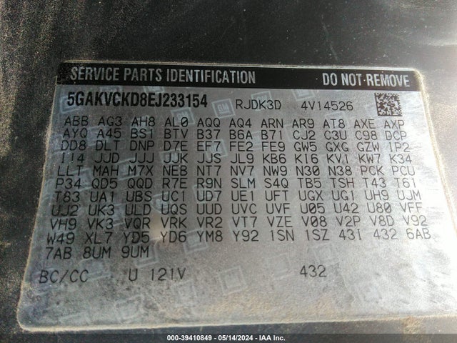 5GAKVCKD8EJ233154 Buick Enclave Premium