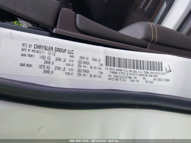 1C4RJFJG1EC377090 Jeep Grand Cherokee Summit
