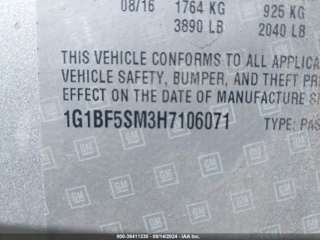 Chevrolet Cruze Premier Auto 2017 1G1BF5SM3H7106071 Image 9