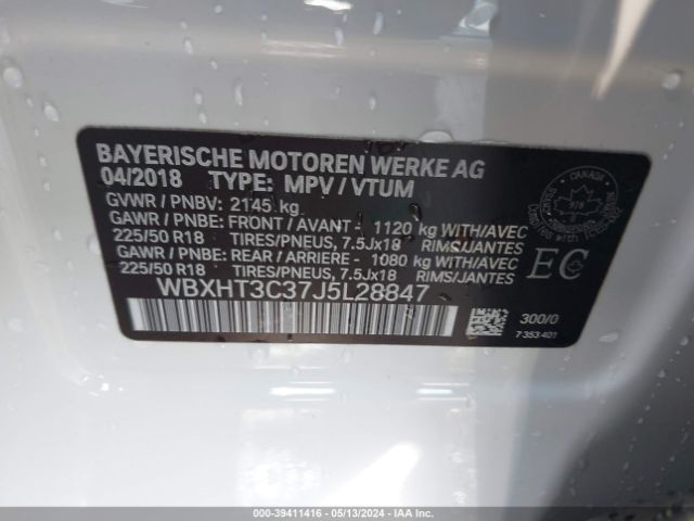 WBXHT3C37J5L28847 BMW X1 Xdrive28i