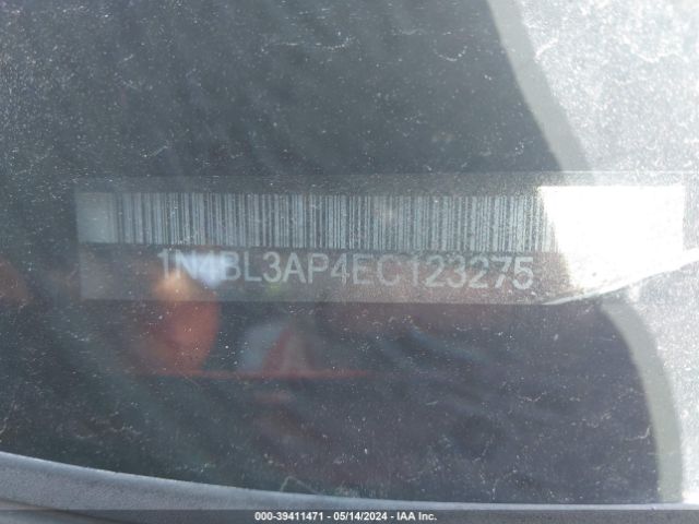 1N4BL3AP4EC123275 Nissan Altima 3.5 Sl