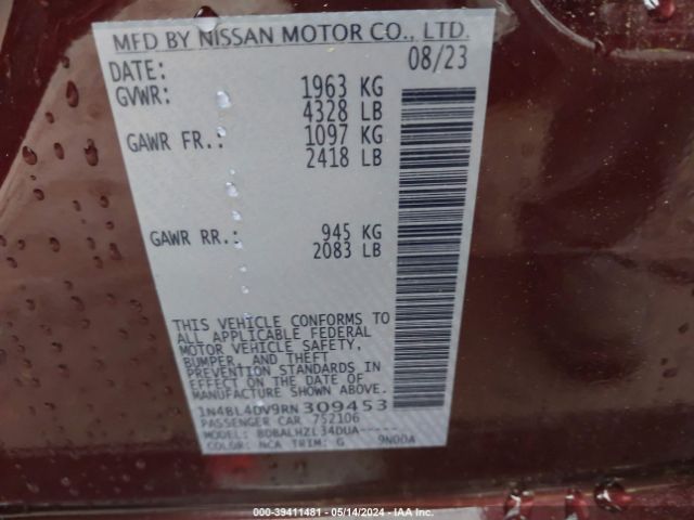 2024 NISSAN ALTIMA 1N4BL4DV9RN309453 Photo 8