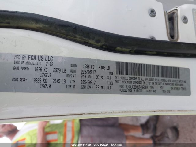 3C4NJCBB0JT486980 Jeep Compass Latitude Fwd