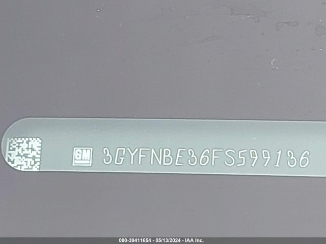 3GYFNBE36FS599136 Cadillac Srx Luxury Collection