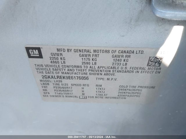 2GKALREK9E6176056 GMC Terrain Sle-2