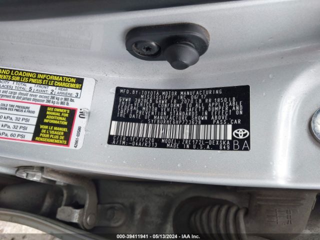 2017 TOYOTA COROLLA 5YFBURHE6HP723628 Photo 8