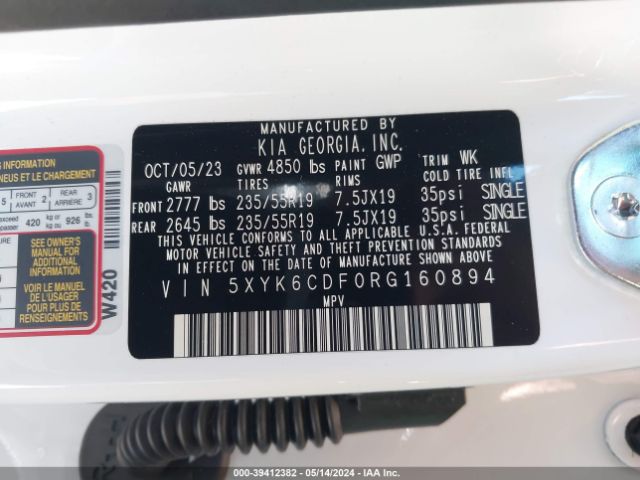 5XYK6CDF0RG160894 KIA Sportage X-line
