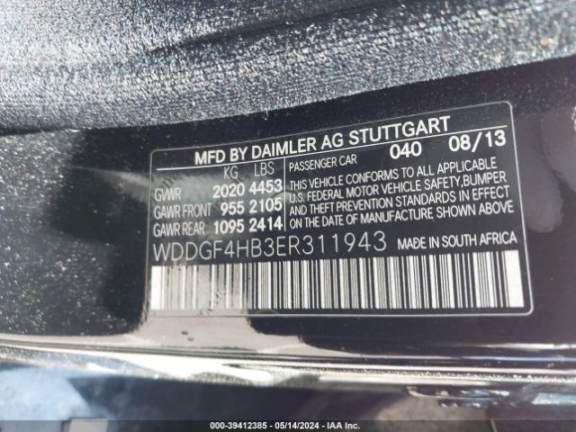 WDDGF4HB3ER311943 Mercedes-Benz C 250 Luxury/sport