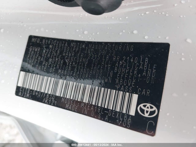 Toyota COROLLA LE 2024 5YFB4MDE9RP088947 Image 9