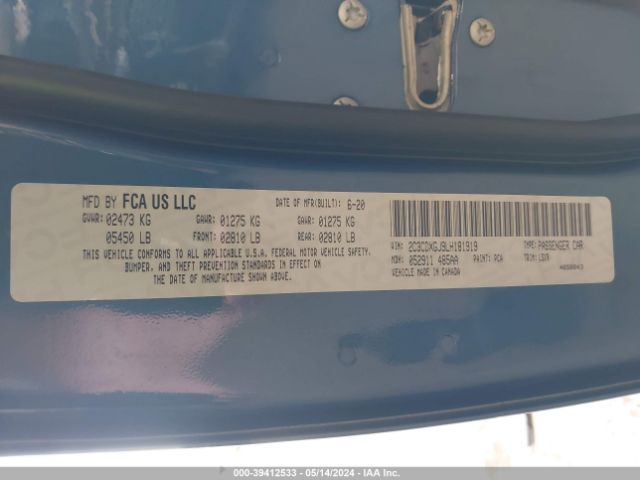 2C3CDXGJ9LH181919 Dodge Charger Scat Pack Rwd