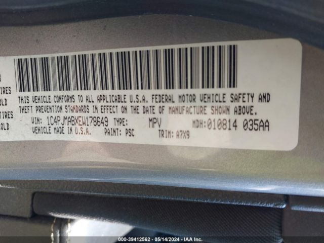 1C4PJMABXEW178649 Jeep Cherokee Sport