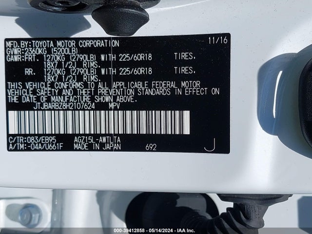 JTJBARBZ8H2107624 Lexus Nx 200t F Sport