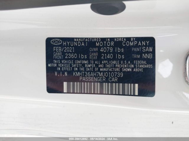 KMHT36AH7MU010739 Hyundai VELOSTER N