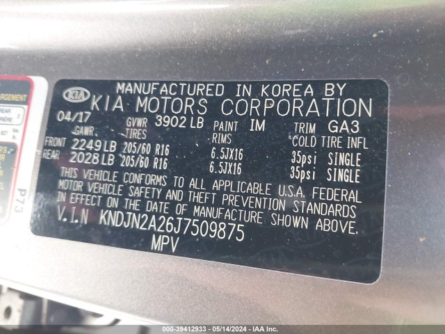 KIA Soul 2018 KNDJN2A26J7509875 Image 9