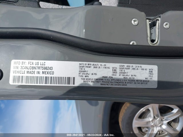 3C4NJDBN7RT596243 Jeep Compass Latitude 4x4
