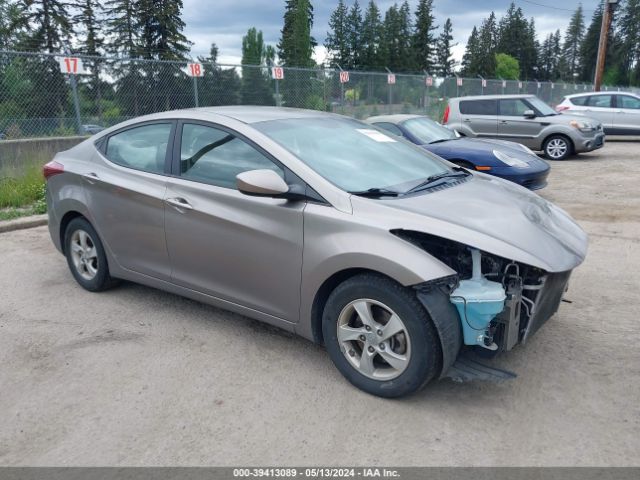 Auction sale of the 2014 Hyundai Elantra Se, vin: 5NPDH4AE0EH529986, lot number: 39413089