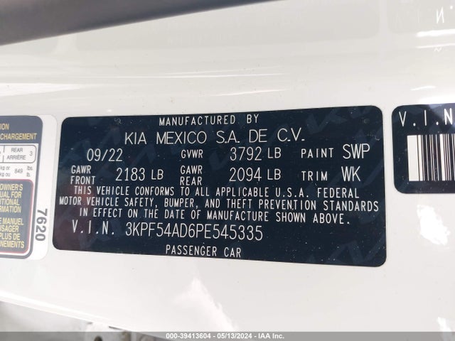 KIA Forte Gt-line 2023 3KPF54AD6PE545335 Image 9