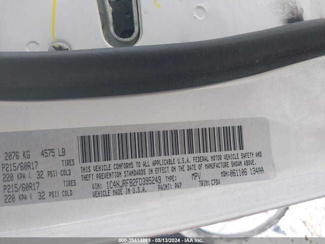 Jeep Patriot Latitude 2015 1C4NJRFB2FD395249 Image 9
