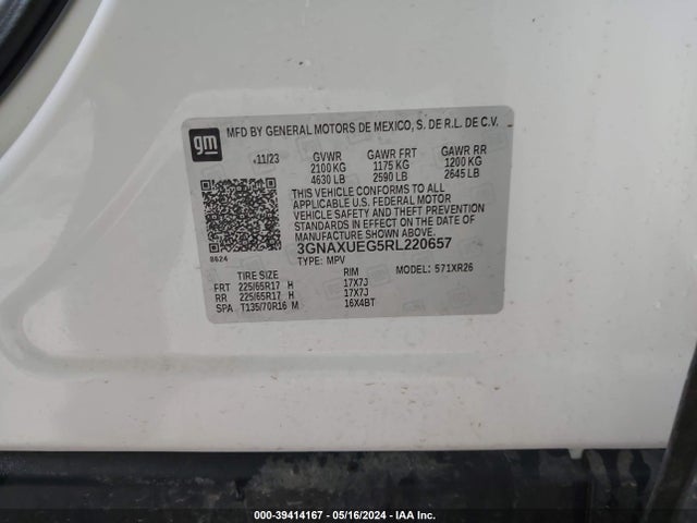 Chevrolet Equinox Awd Lt 2024 3GNAXUEG5RL220657 Image 9