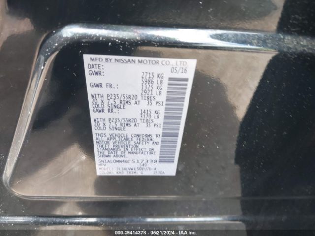 5N1AL0MN4GC517338 Infiniti QX60