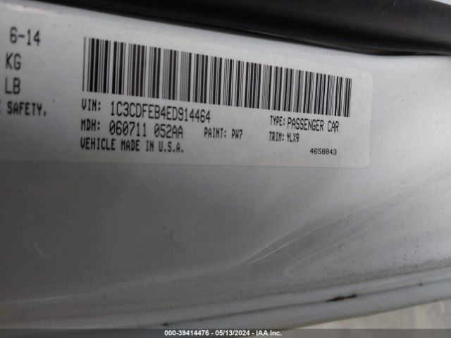 1C3CDFEB4ED914464 Dodge DART GT