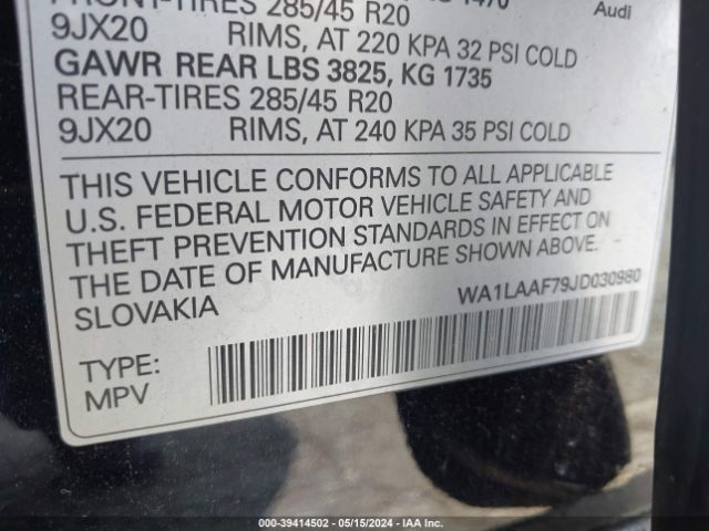 2018 AUDI Q7 WA1LAAF79JD030980 Photo 8