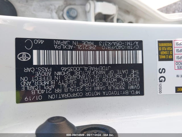 Toyota COROLLA LE 2020 JTDEPRAE4LJ003546 Image 9
