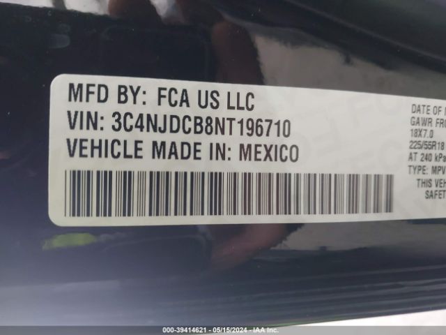 3C4NJDCB8NT196710 Jeep Compass Limited 4x4