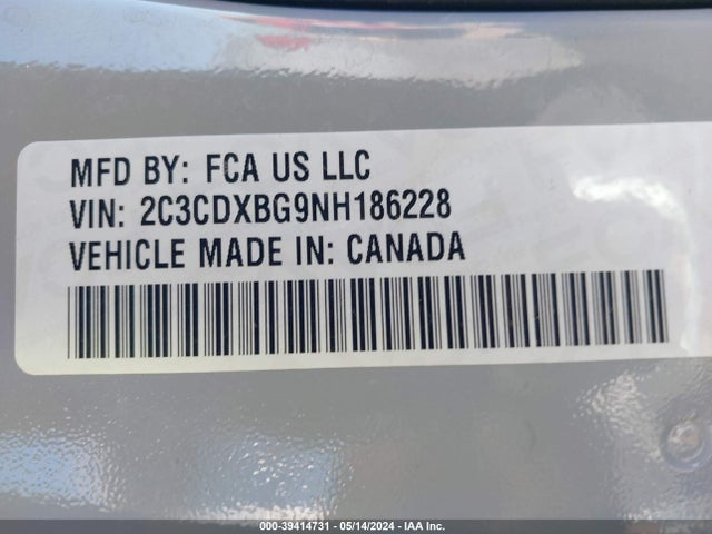 Dodge Charger Sxt Rwd 2022 2C3CDXBG9NH186228 Image 9
